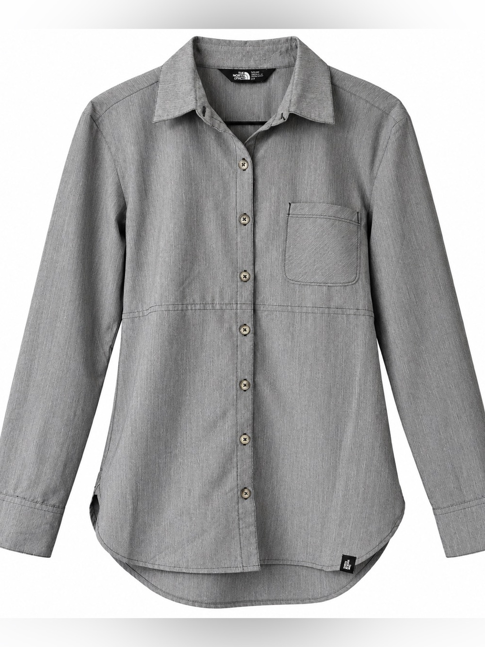 The North Face Women’s Gray Button Down Hiking Outdoor Shirt S/P